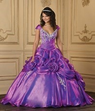 The most beautiful purple dress in the 