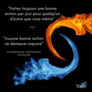 Avez Vous Essaye L Approche Du Bonheur Appelee One Good Deed A Day Une Bonne Action Par Jour Vous Connaissez Peut Etre La Celebre Citation De Kyo Faites Toujours Une Bonne Action